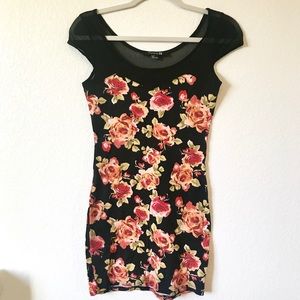 Forever 21 Floral Bodycon Dress